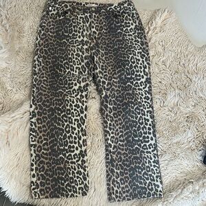 Leopard jeans